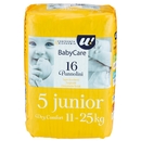 16 PANNOLINI BABY CARE JUNIOR DRY COMFORT 11-25 KG U! Confronta & Risparmia